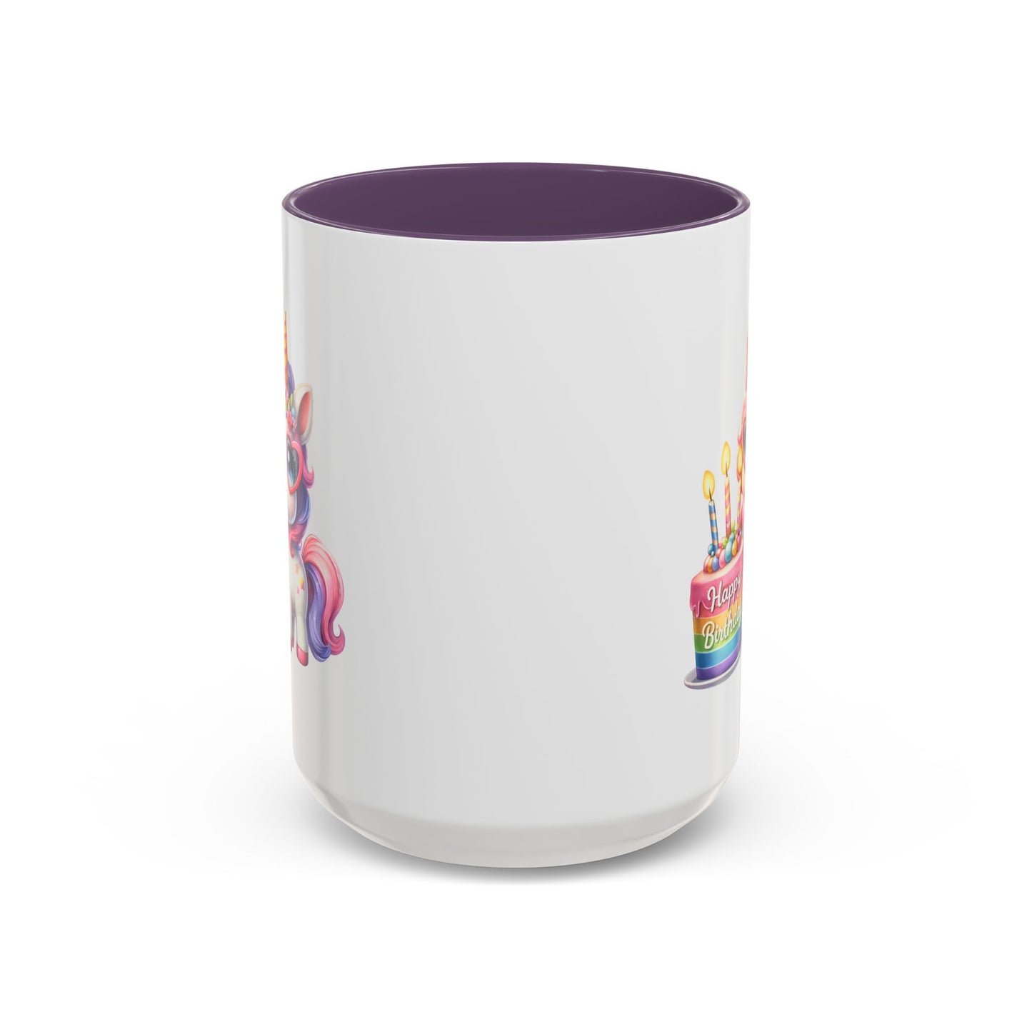 Birthday Mug - Unicorn Candles