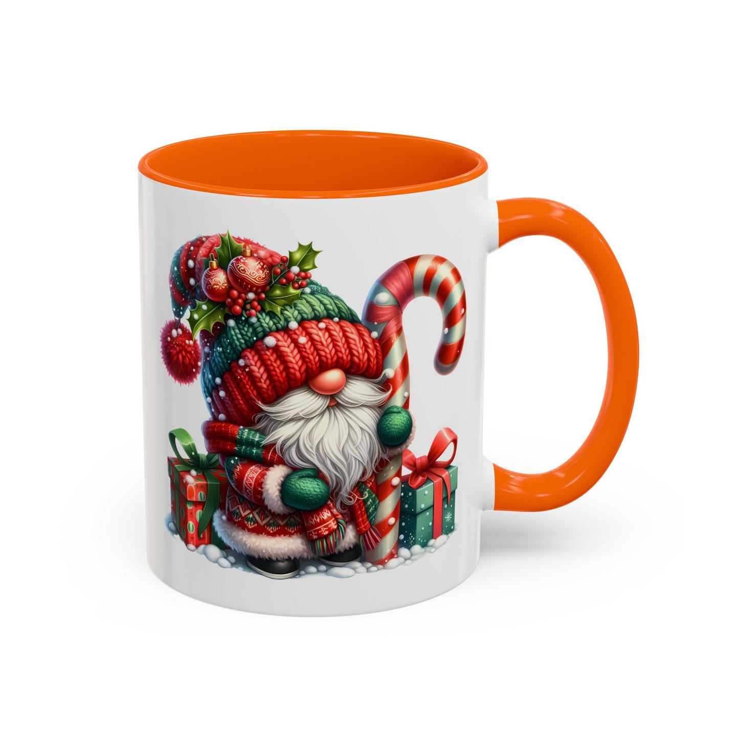 Christmas Mug - Gnome Candy Cane and Presents