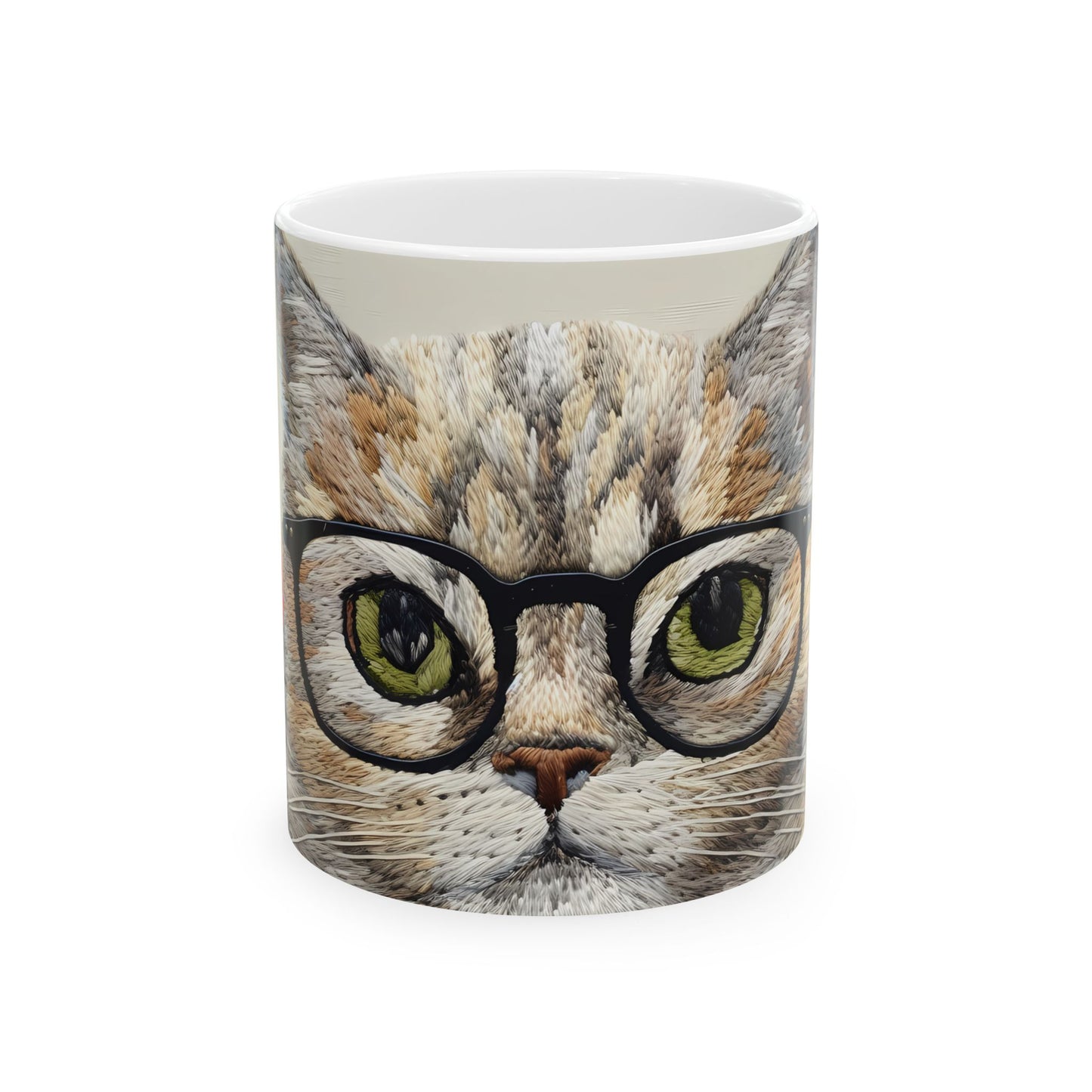 Artistic Mug - Felted Cat 5