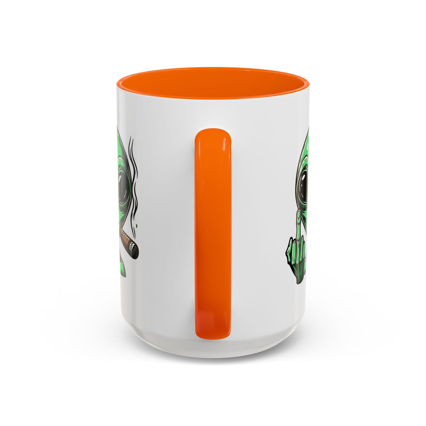 Adult Mug - Green Alien Fuck You Human