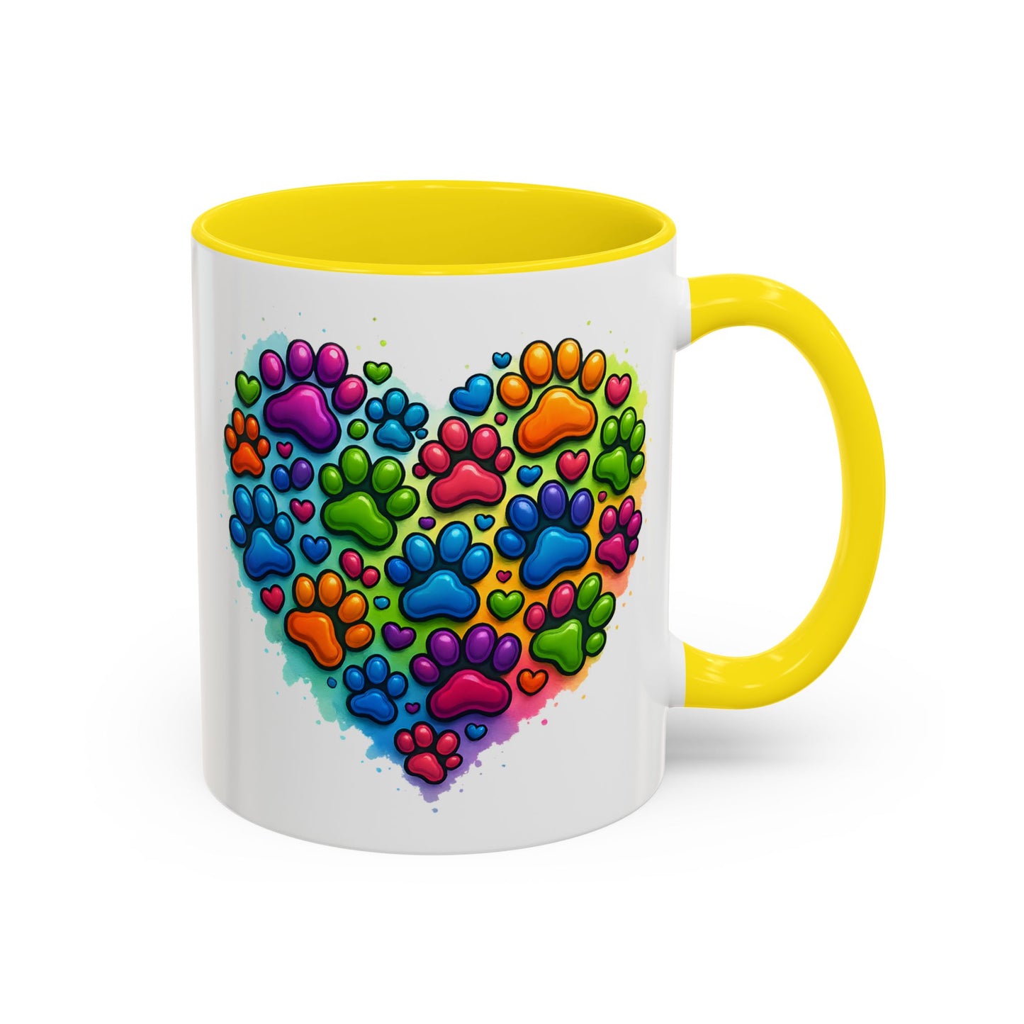 Animal Mug - Dog Paws Heart
