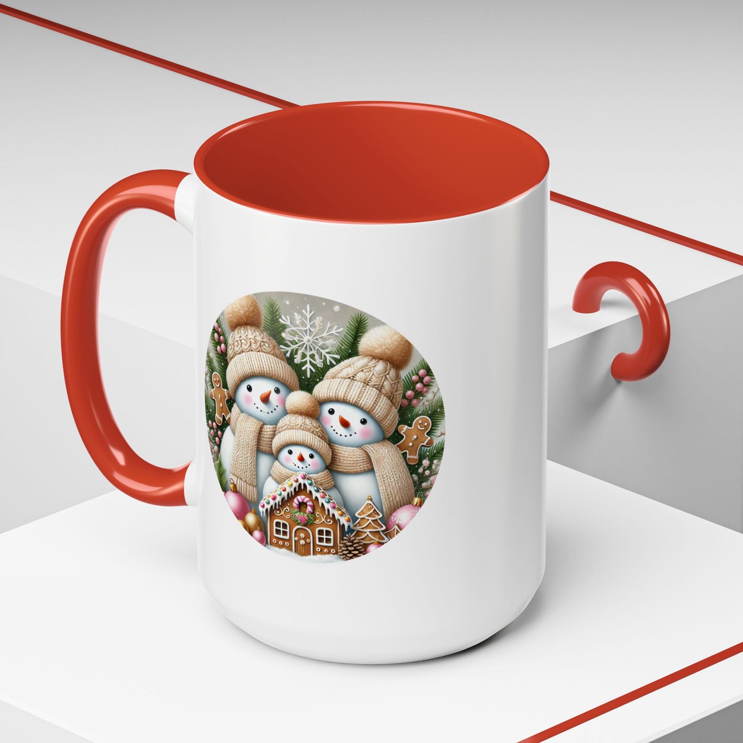 Christmas Mug - Gingerbread Snowman Family