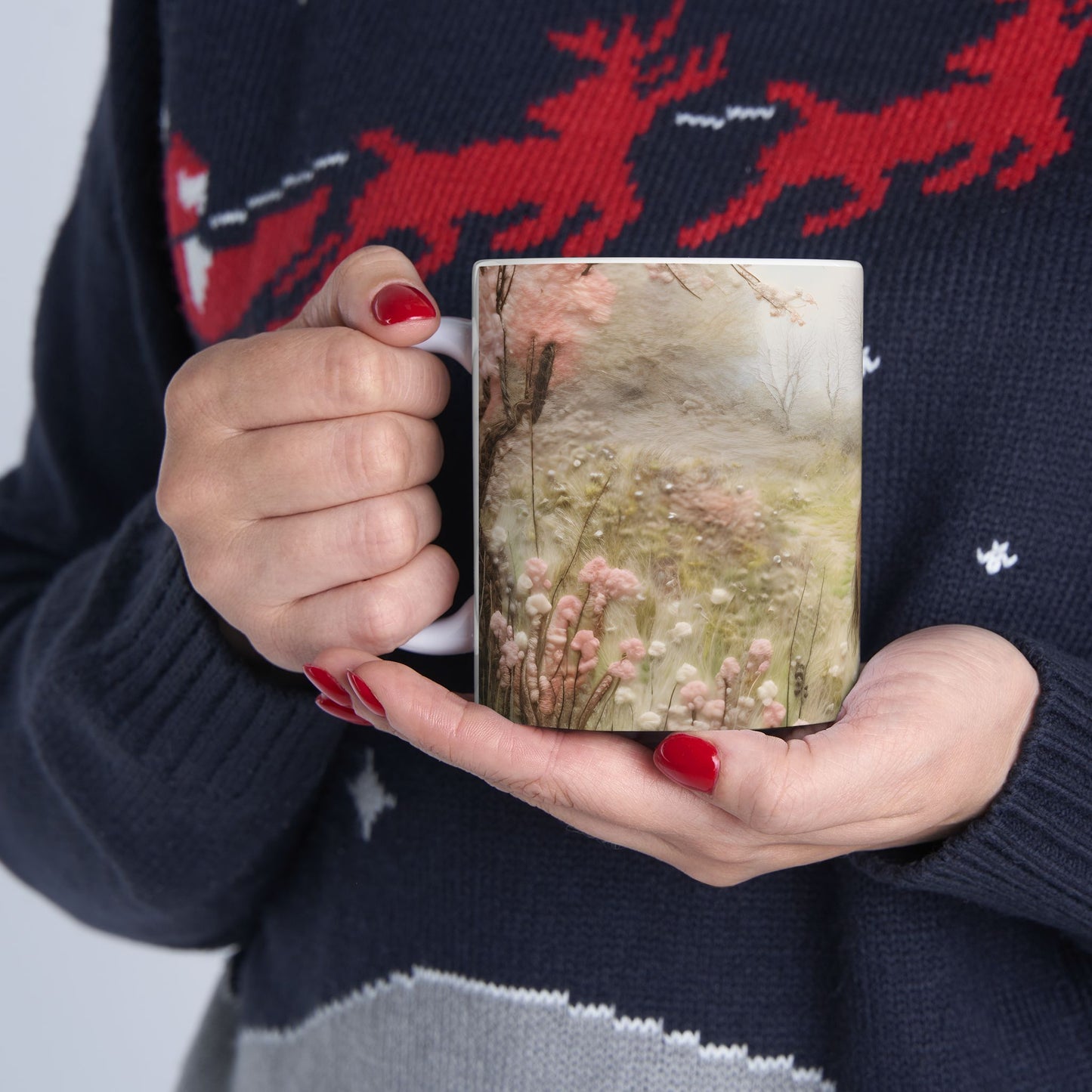 Artistic Mug - Felted Hourse 5