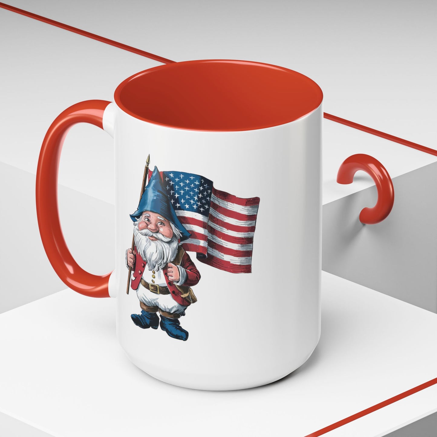 4th of July Mug - American Gnome 4