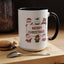 Christmas Mug - Merry Christmas Red & Green Text Santa Cute Animals