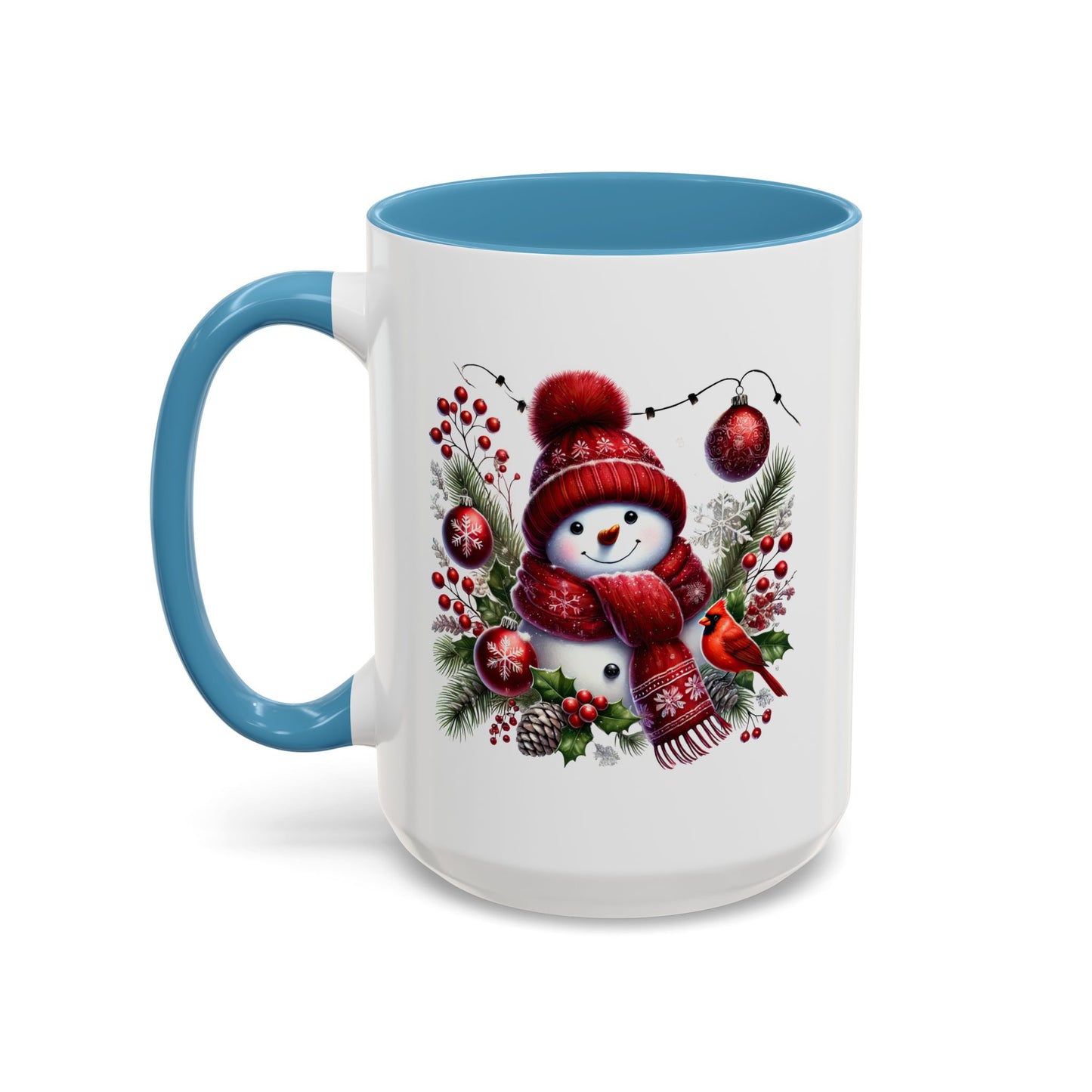 Christmas Mug - Burgundy Snowman