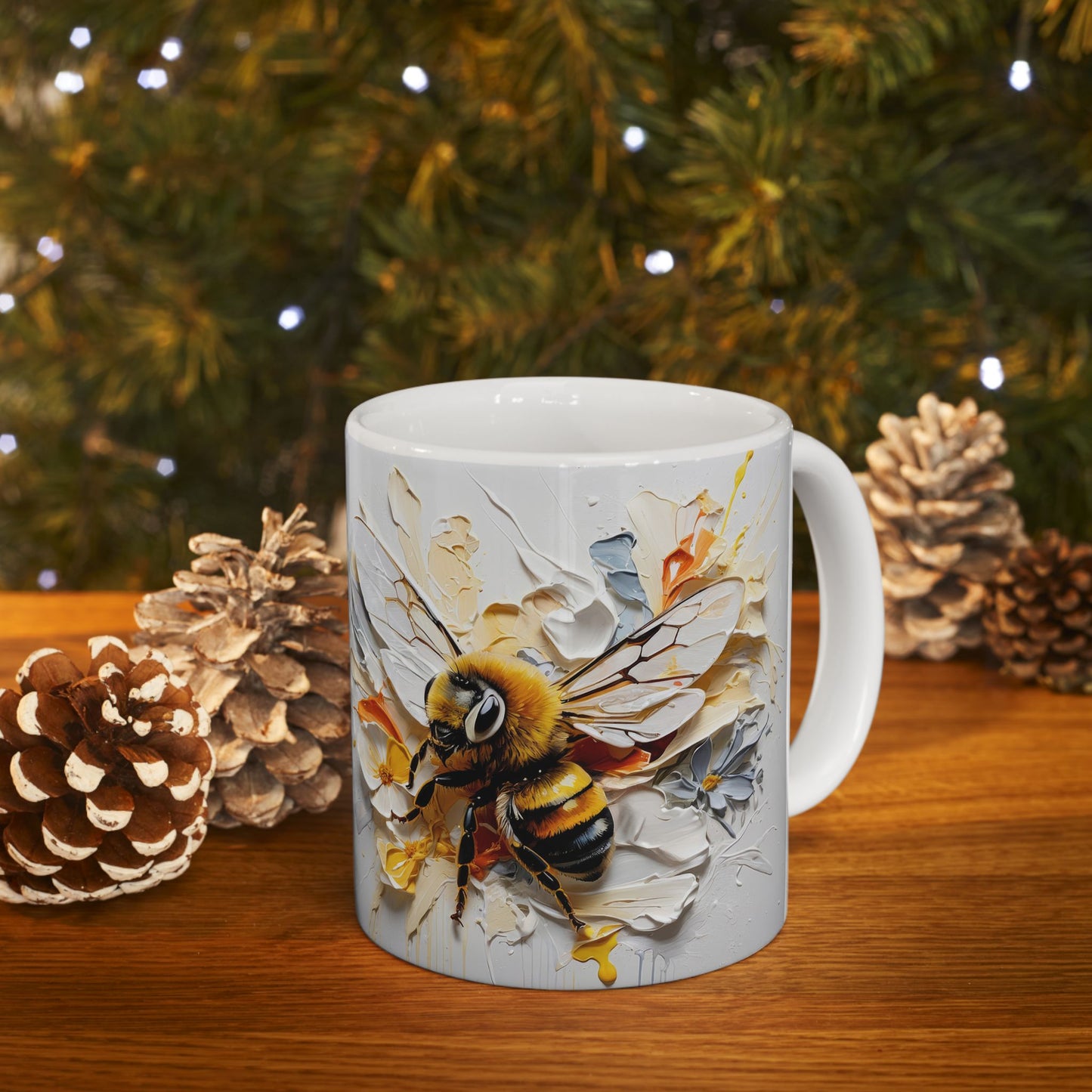Artistic Mug - Bee Oil Painting