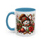 Christmas Mug - Red and Green Snowman 2