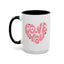 Valentine's Day Mug - Love You Heart Lettering