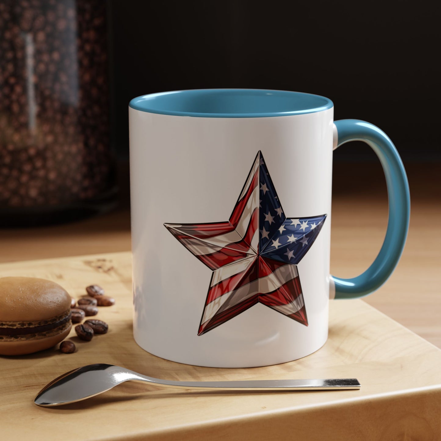 4th of July Mug - American Flag Star 3