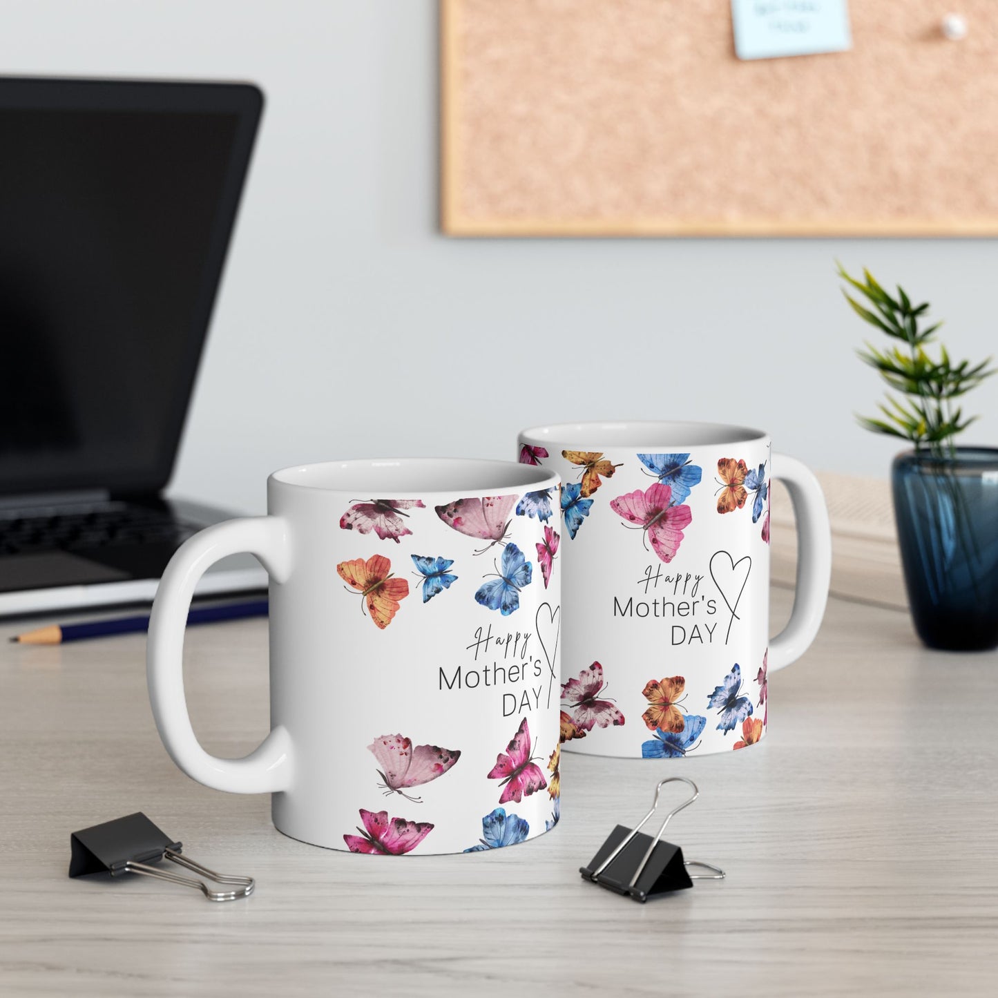 Mother's Day Mug - Happy Mother's Day Butterflies