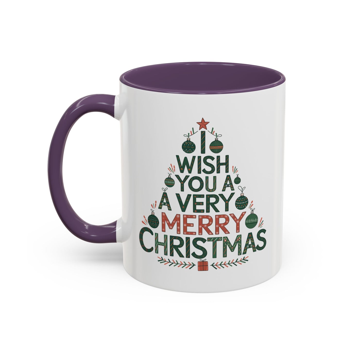 Christmas Mug - I Wish You a Merry Christmas Tree