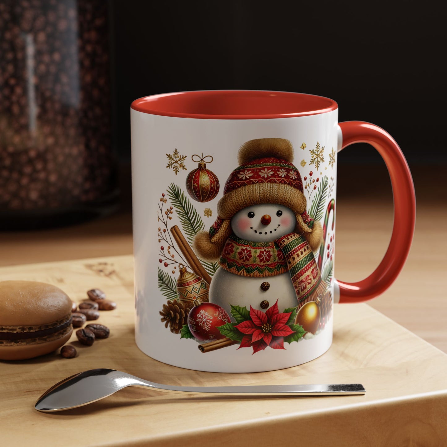 Christmas Mug - Gold Snowman