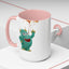 Humor Mug - Monster Drinks Coffee Spill