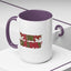 Christmas Mug - Merry Christmas Red & Green Text Hats Candy Canes