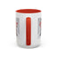 Christmas Mug - Merry Christmas Red Text Puppy Red Top