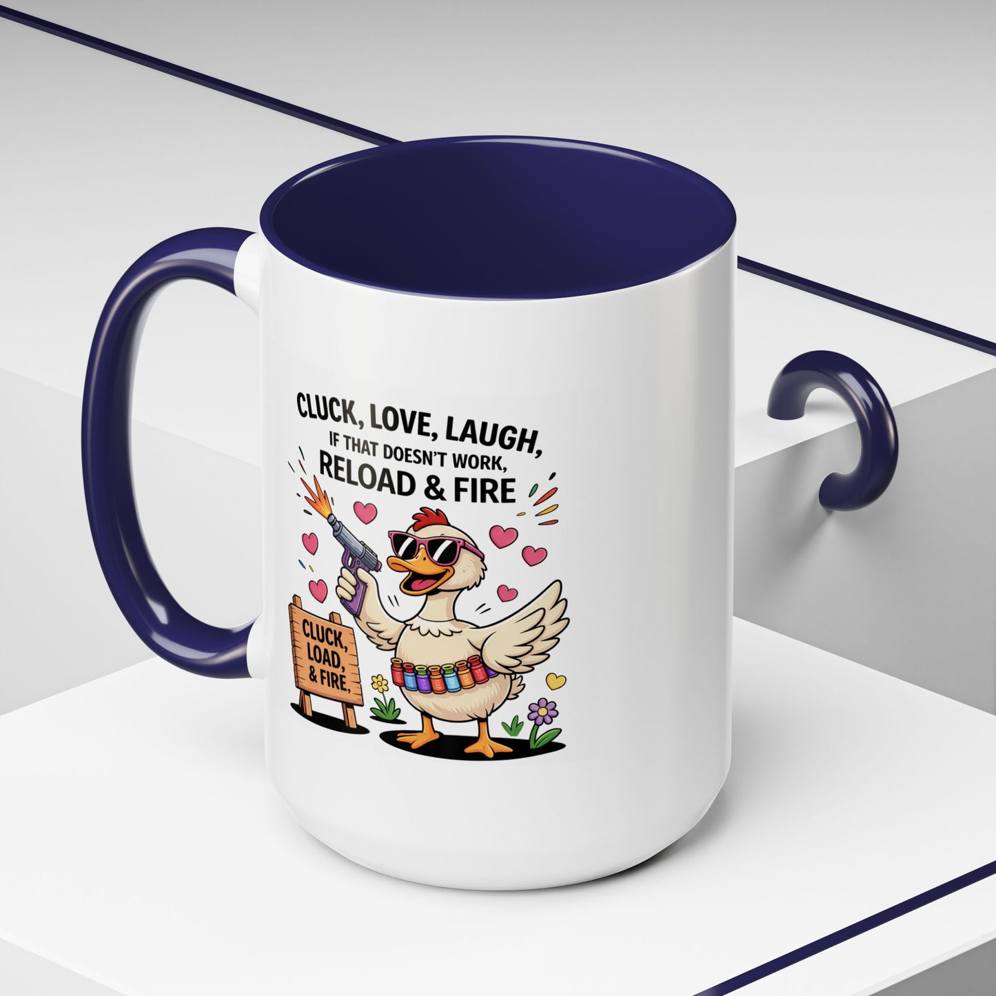 Adult Mug - Cluck Love Laugh