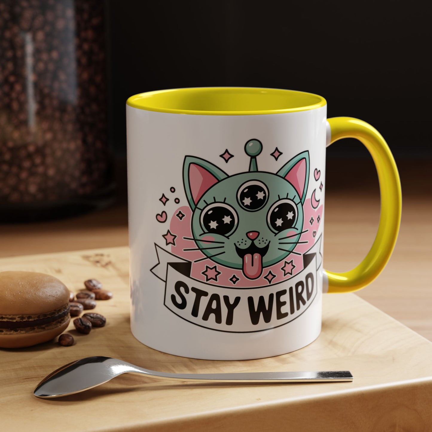 Alien Mug - Stay Weird Alien Cat