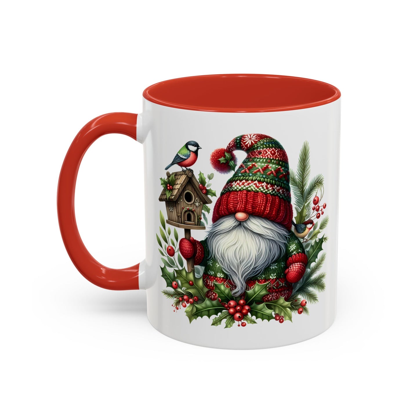 Christmas Mug - Red and Green Gnome