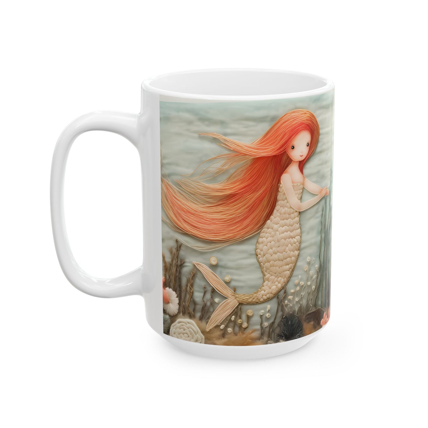 Artistic Mug - Felted Mermaid 2