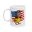 4th of July Mug - Patriotic Duck with Mullet