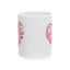 Anniversary Mug - Love You Heart Shaped Lettering