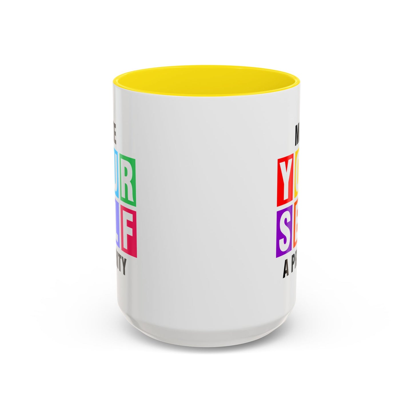 Wellness Mug - Make Yourself a Priority Colored Blocks