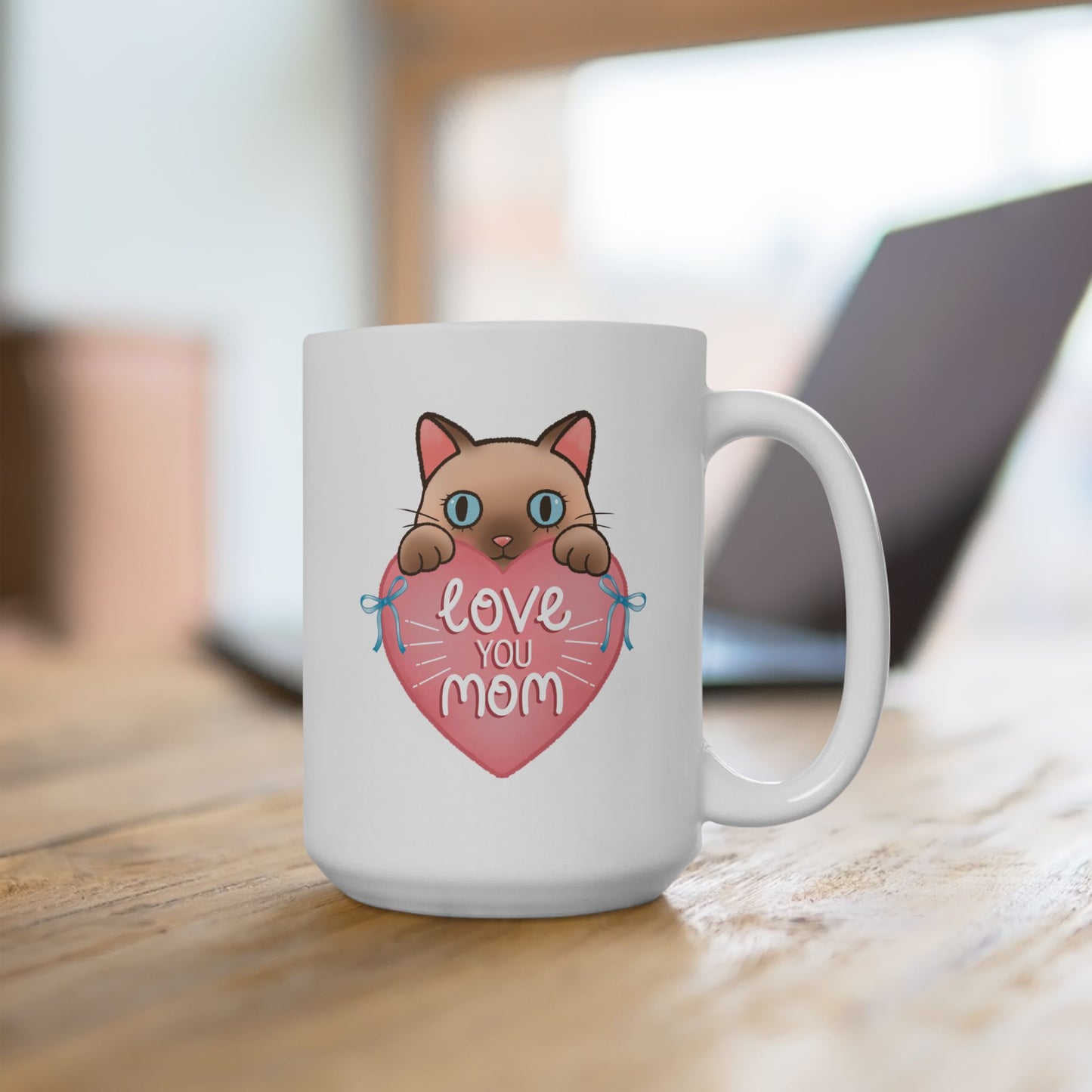 Mother's Day Mug - Love You Mom Cat