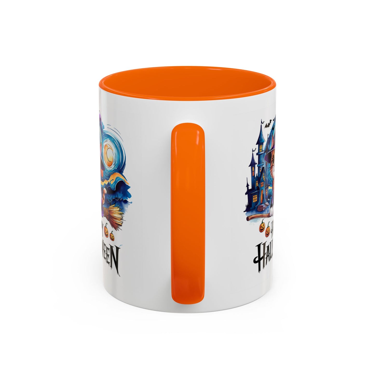 Halloween Mug - Happy Halloween Cat Witch