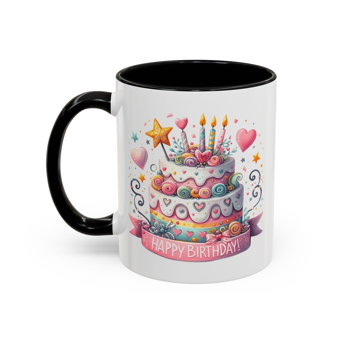 Birthday Mug - Happy Birthday Two Tiered Cake