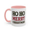 Christmas Mug - Ho Ho Ho Merry Christmas Red & Green Text 4