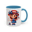 4th of July - American Girl Flag