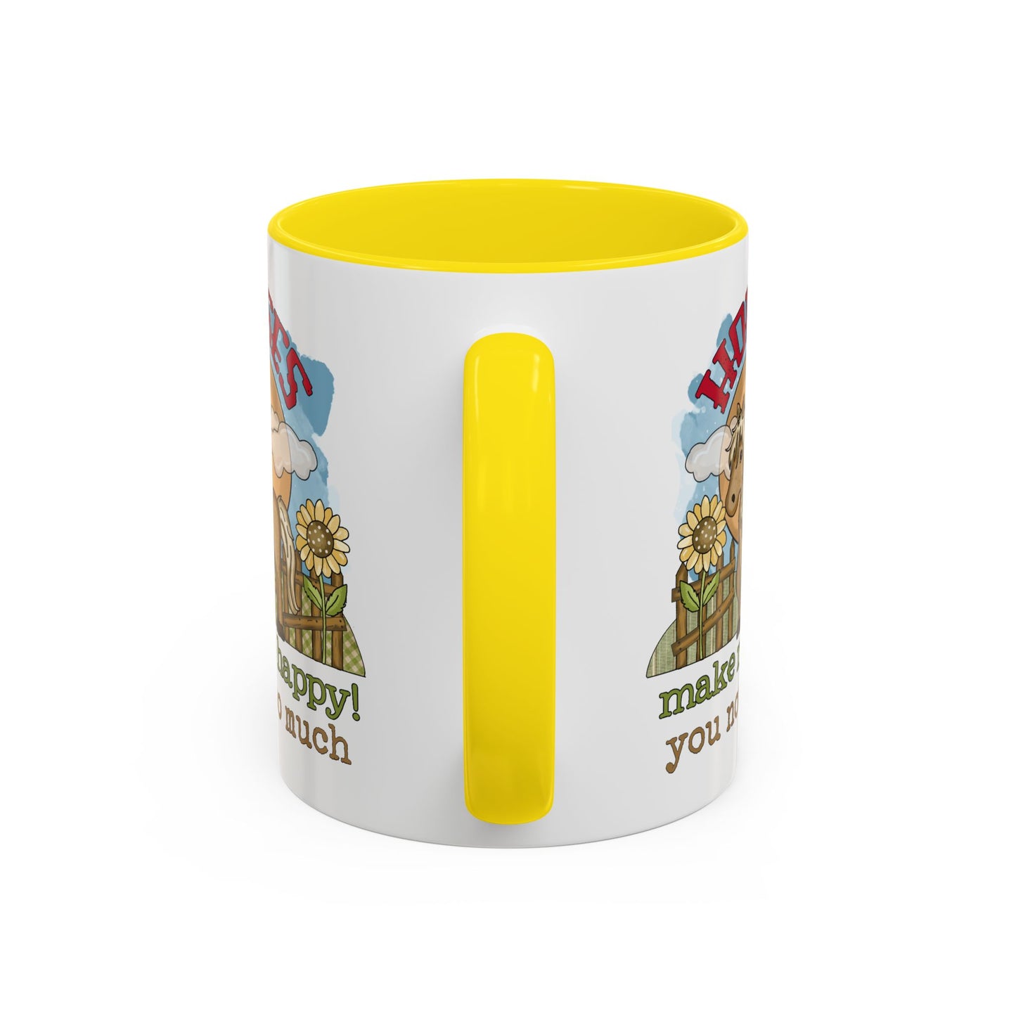 Humor Mug - Horses Make Me Happy