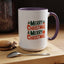 Christmas Mug - Green & Red Text Tree Presents