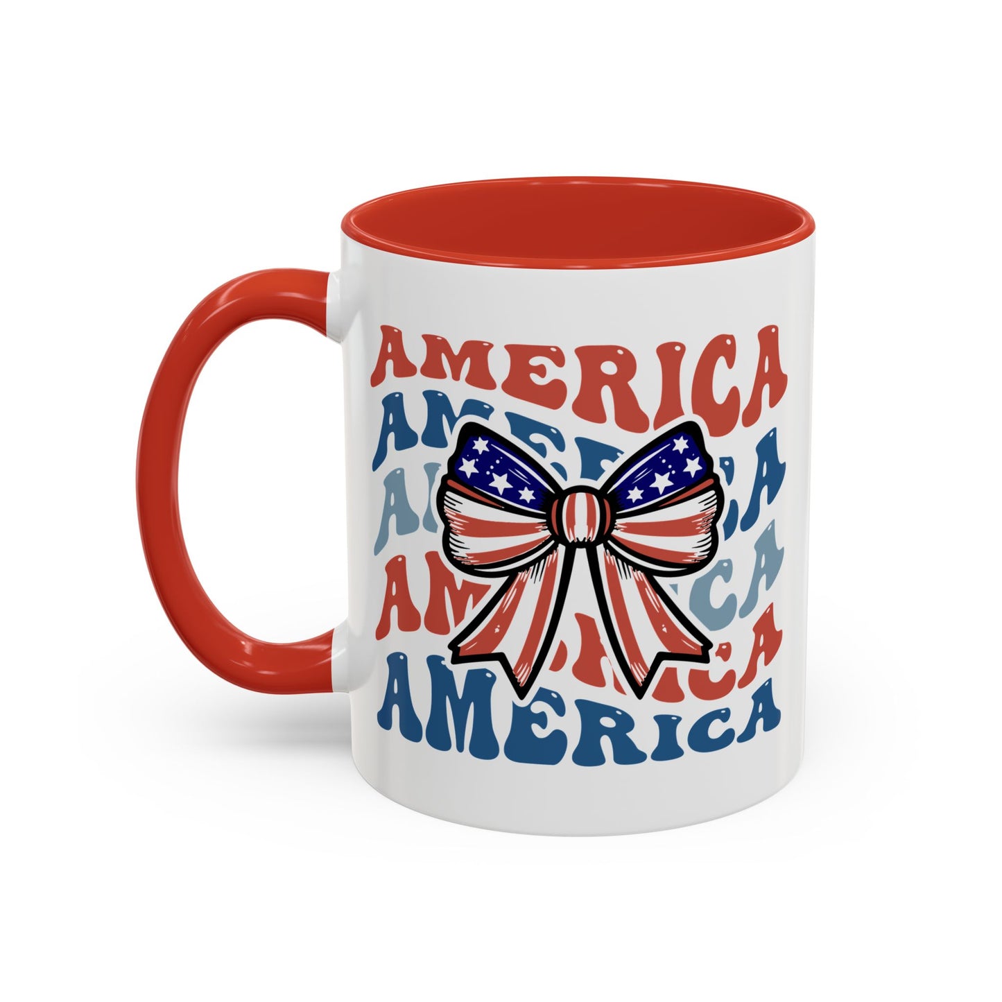 4th of July Mug - America Bow