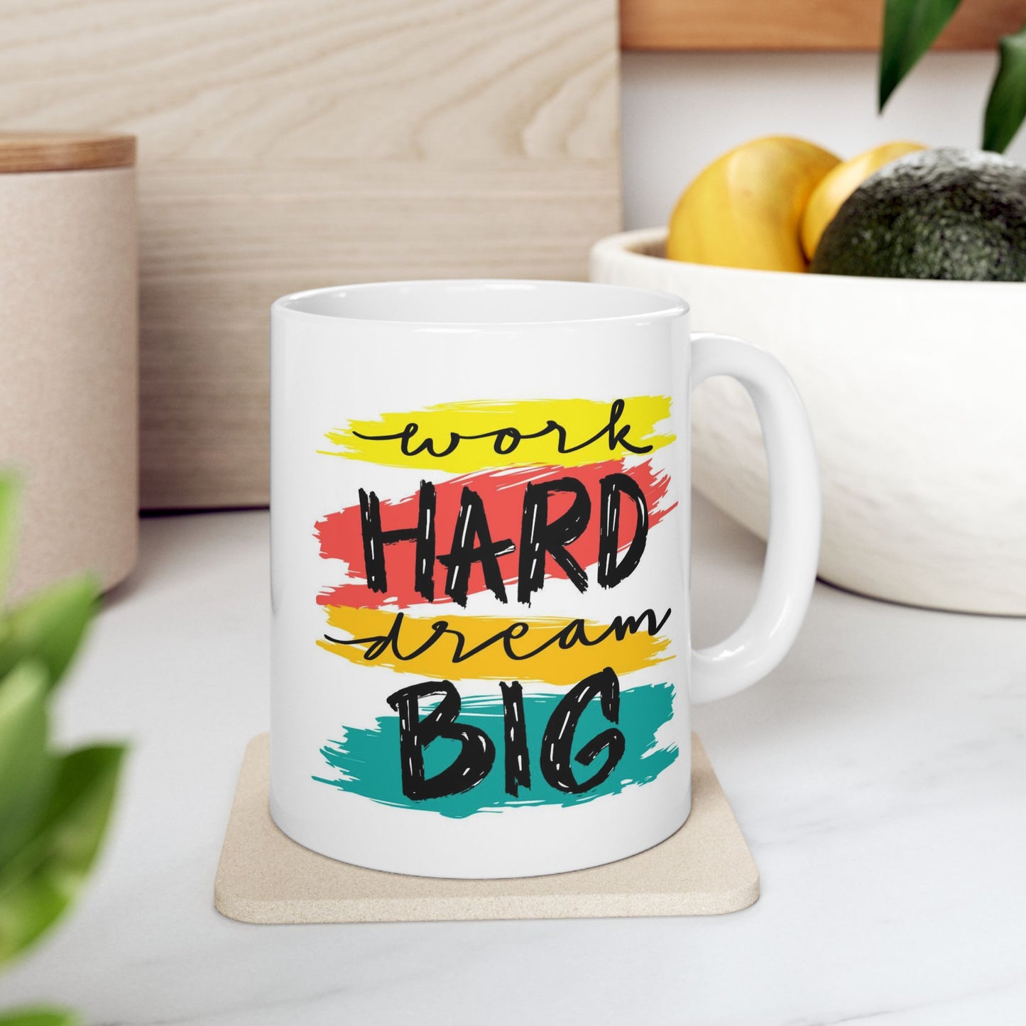Motivation Mug - Work Hard Dream Big 2