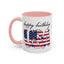 4th of July Mug - Happy Birthday USA