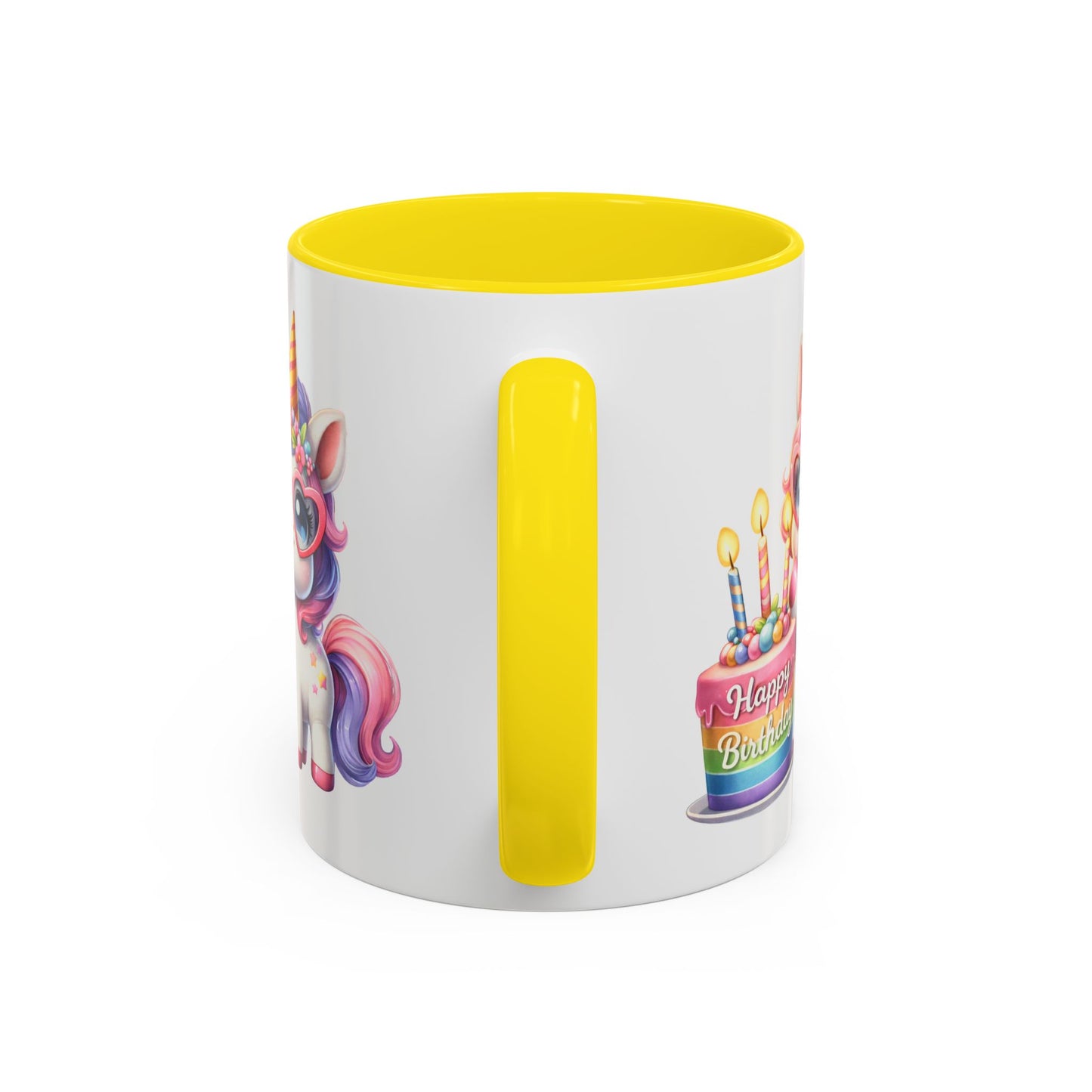 Birthday Mug - Unicorn Candles