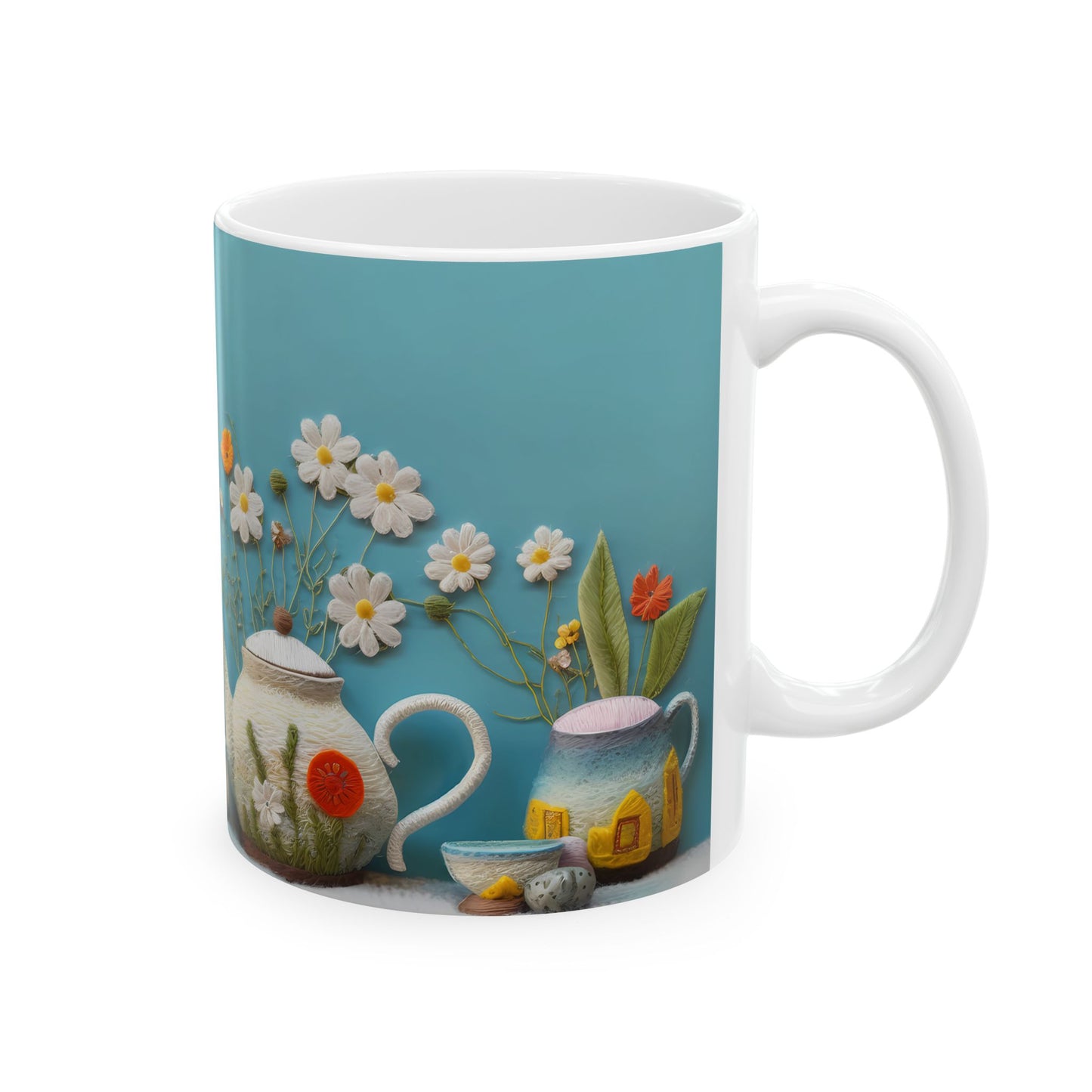 Artistic Mug - Felted Tea Pot