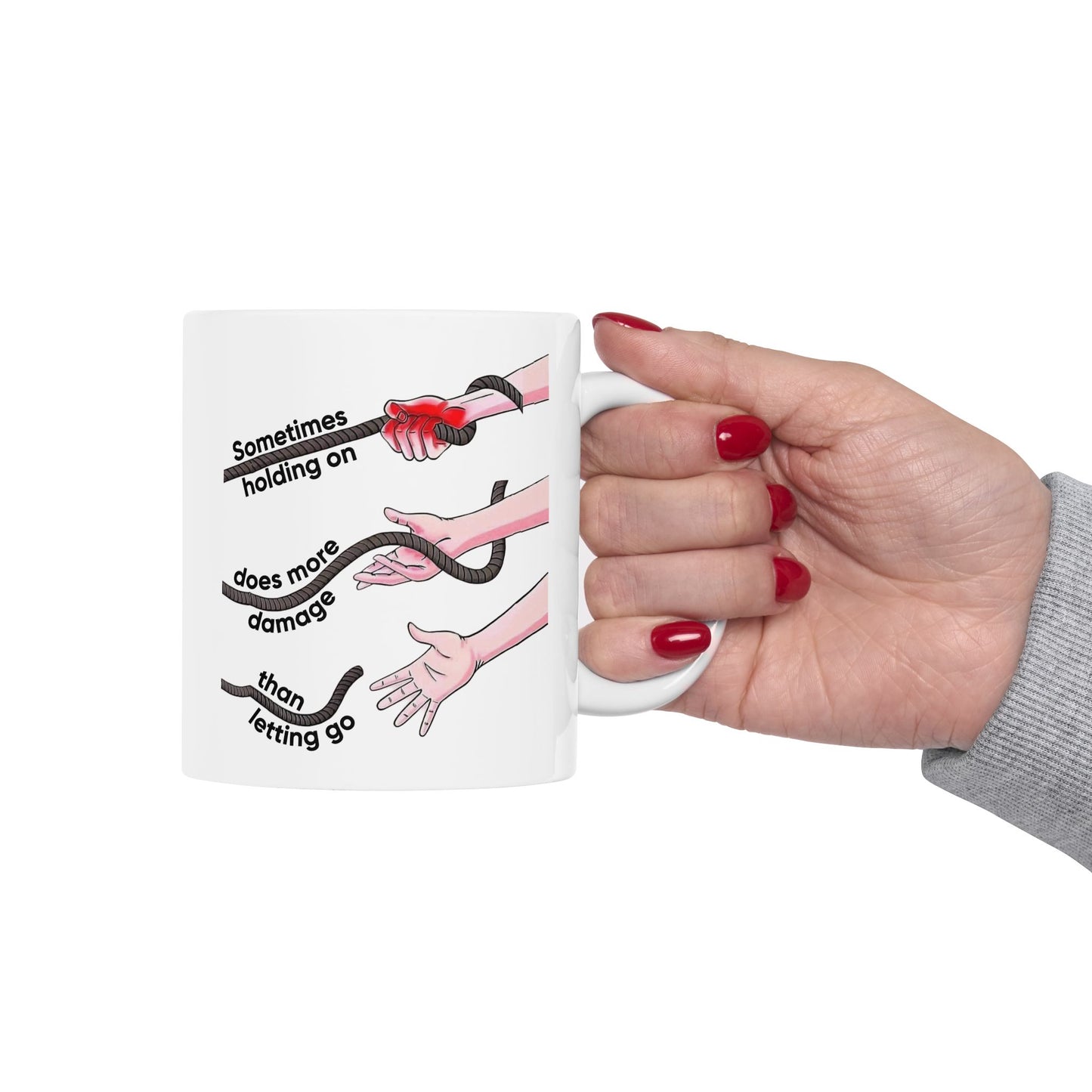 Wellness Mug - Sometimes Holding On