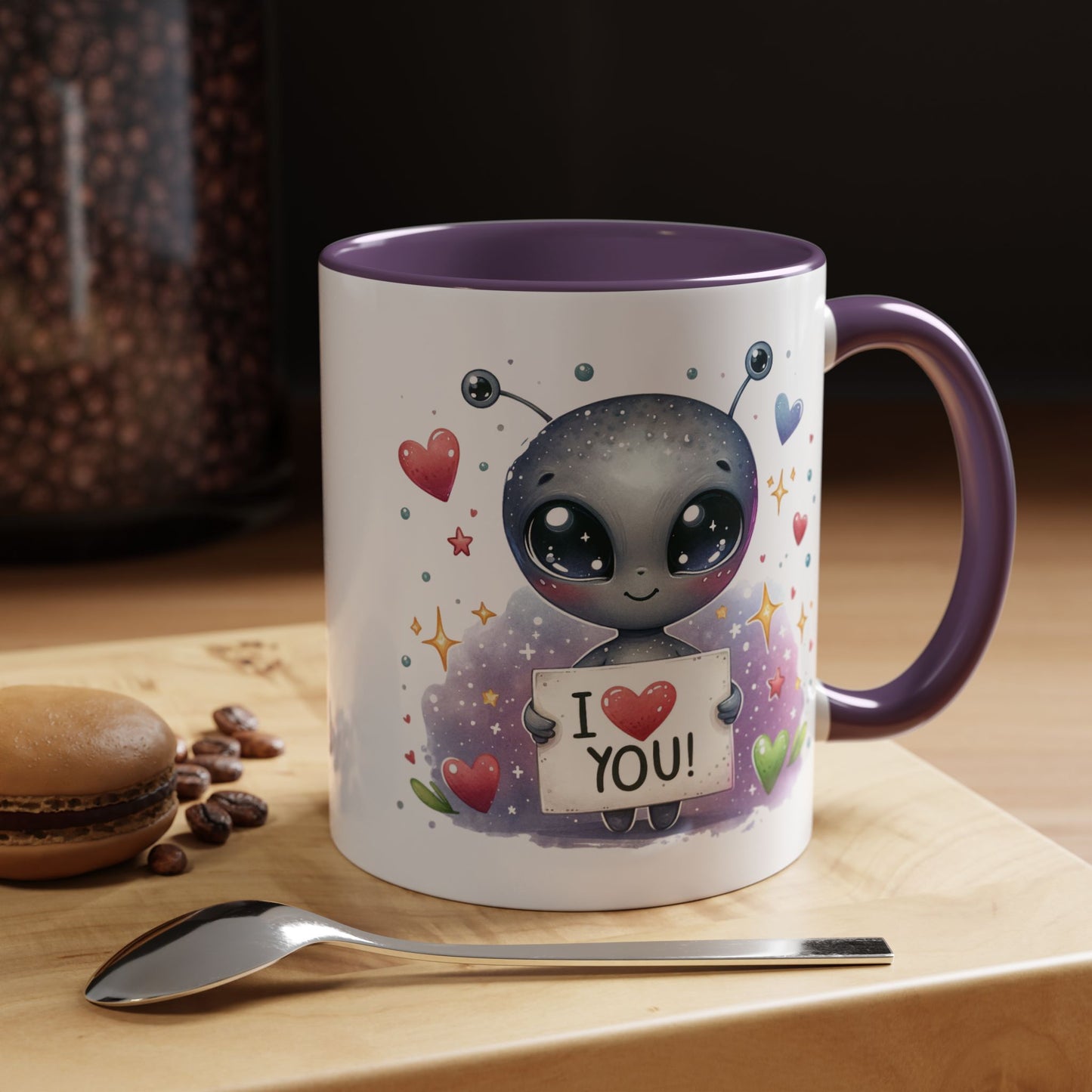 Valentine's Day Mug - I Love You Alien