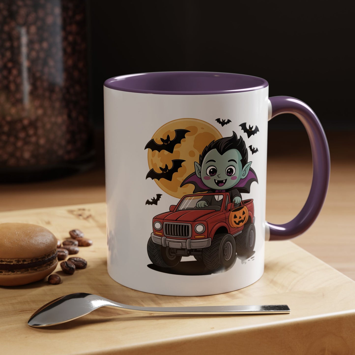 Halloween Mug - Driving Vampire
