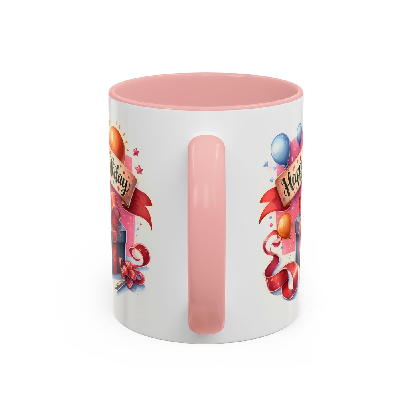 Birthday Mug - Present Pen Balloons