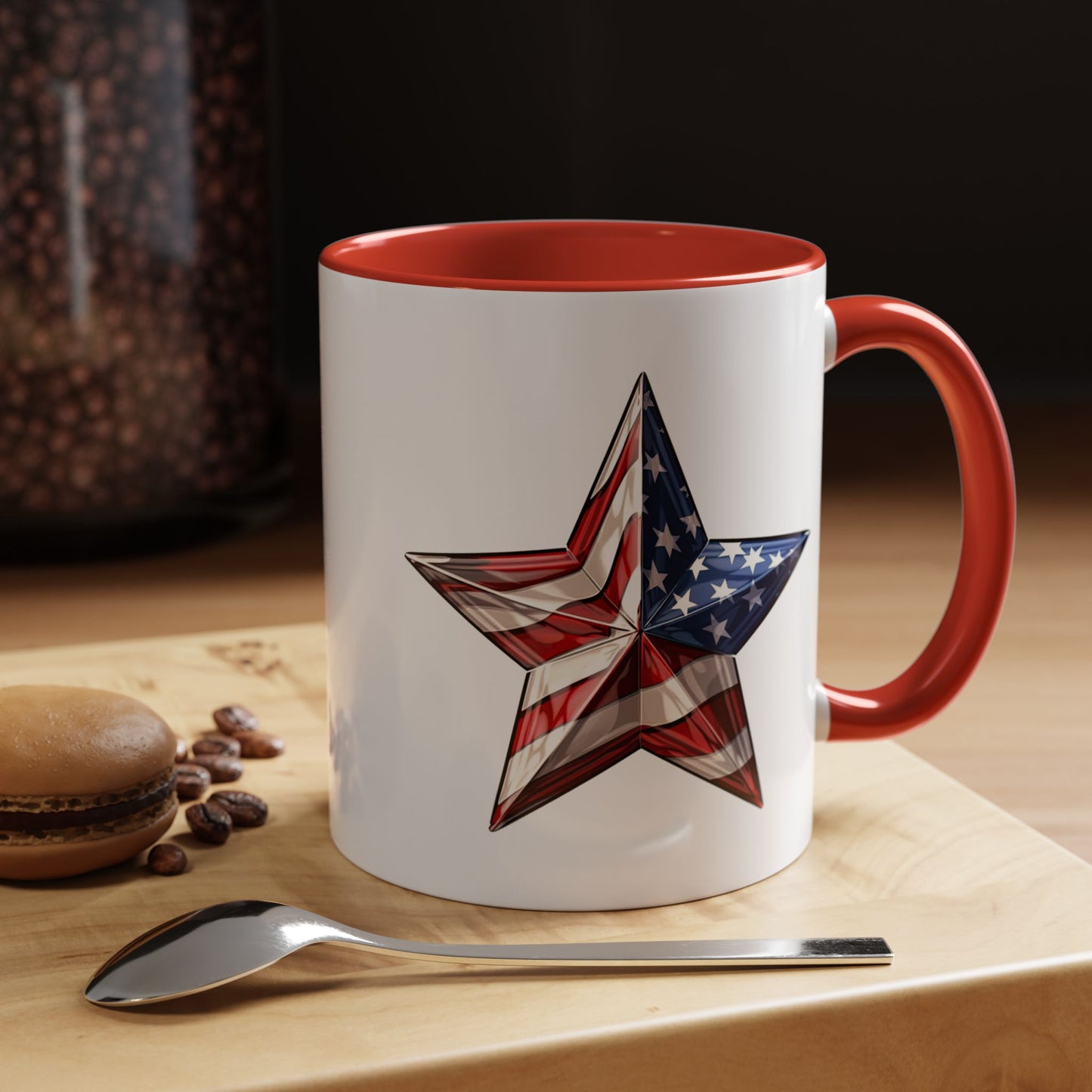 4th of July Mug - American Flag Star 3
