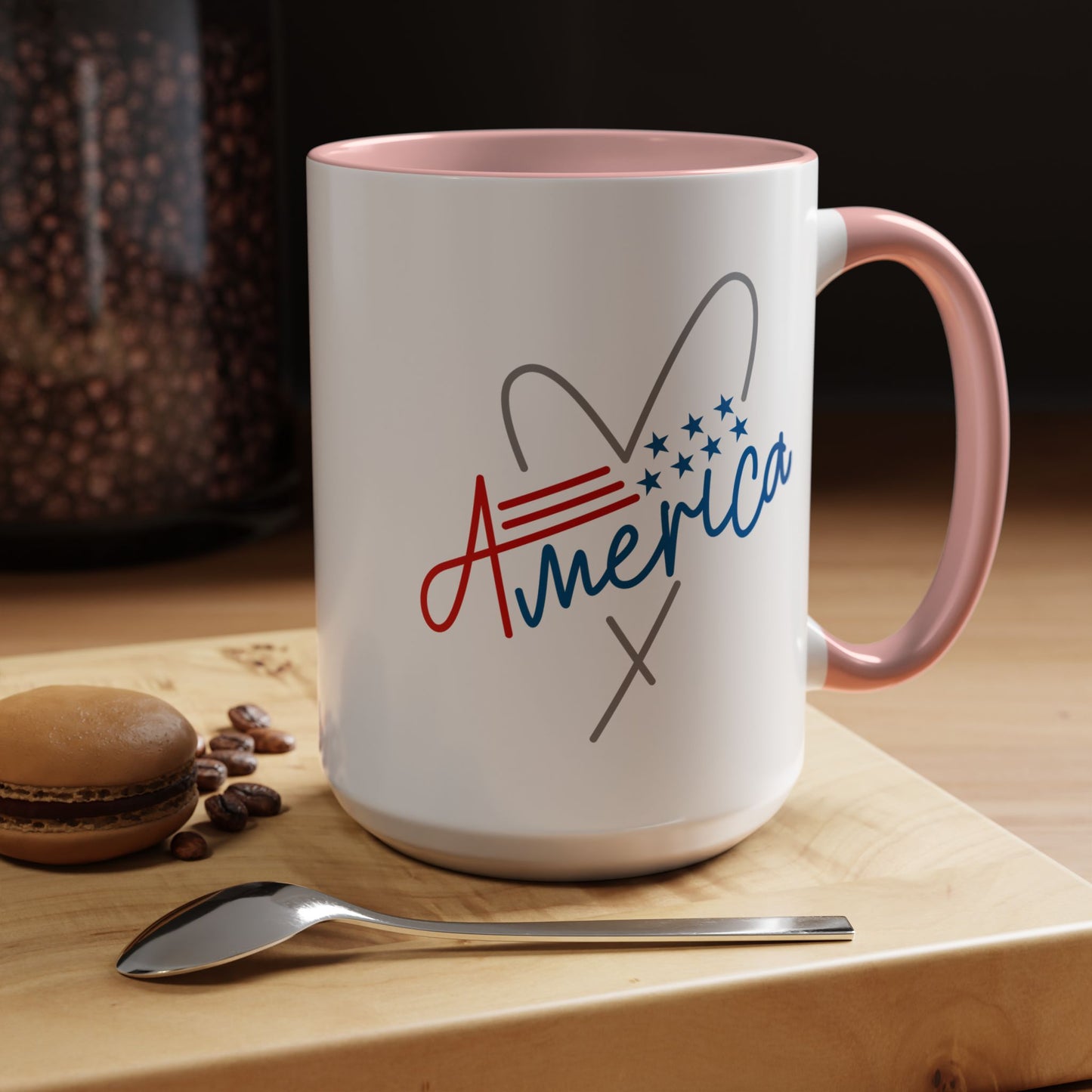 4th of July Mug - America Heart