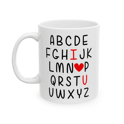 Anniversary Mug - I Love You Alphabet
