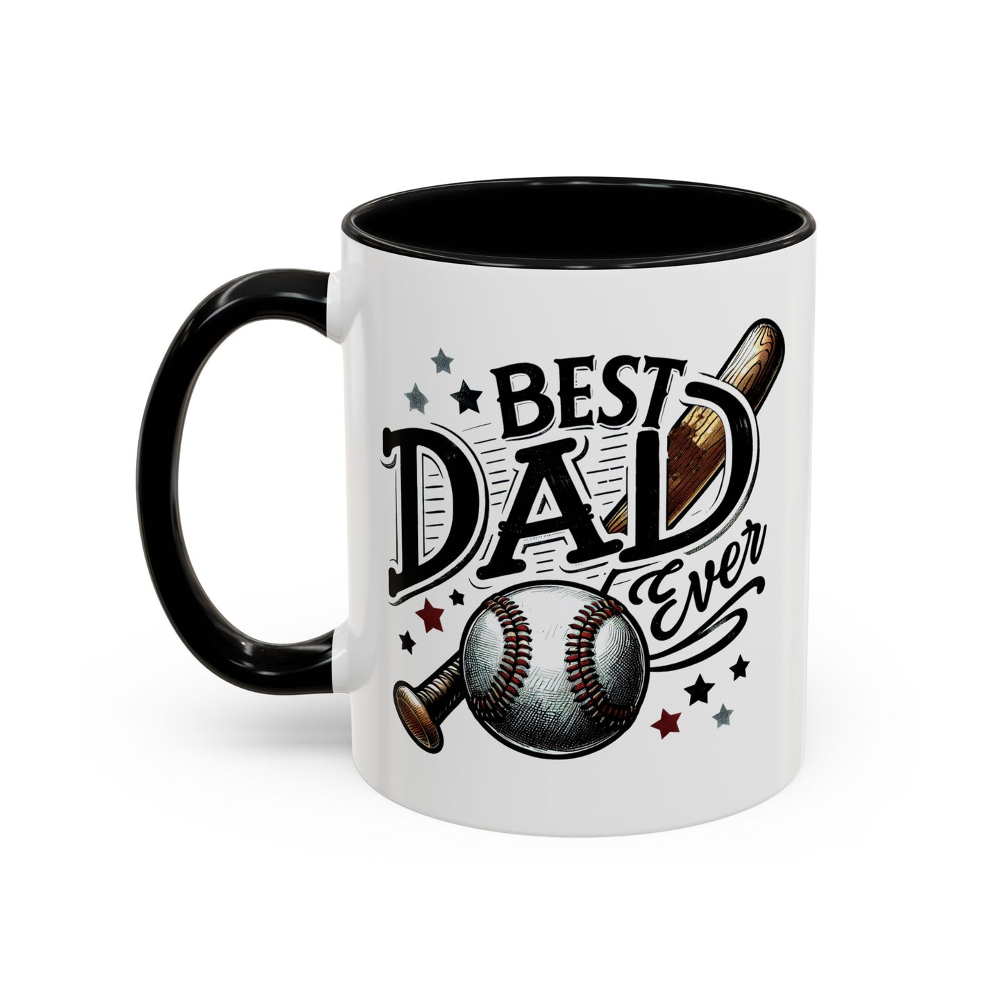 Father's Day Mug - Best Dad Ever Baseball