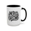 Christmas Mug - Merry Christmas Black Text Mistletoe