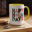 Christmas Mug - Happy Holidays Green Red & Blue Decorative Text