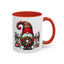 Christmas Mug - Gnome with Christmas Wreath